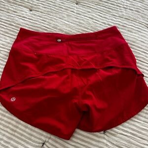lululemon athletica Women's Bold Red Athletic Shorts